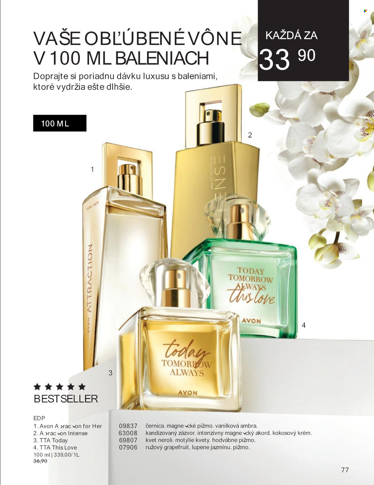 Leták Avon - 1.8.2024 - 31.8.2024. Strana 77