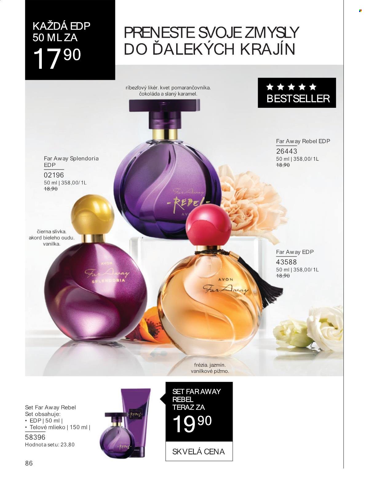 Leták Avon - 1.8.2024 - 31.8.2024. Strana 86