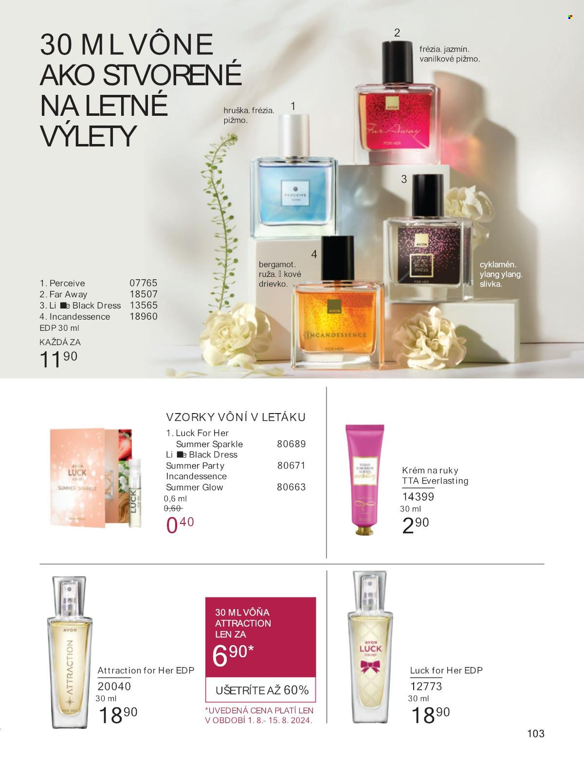Leták Avon - 1.8.2024 - 31.8.2024. Strana 103