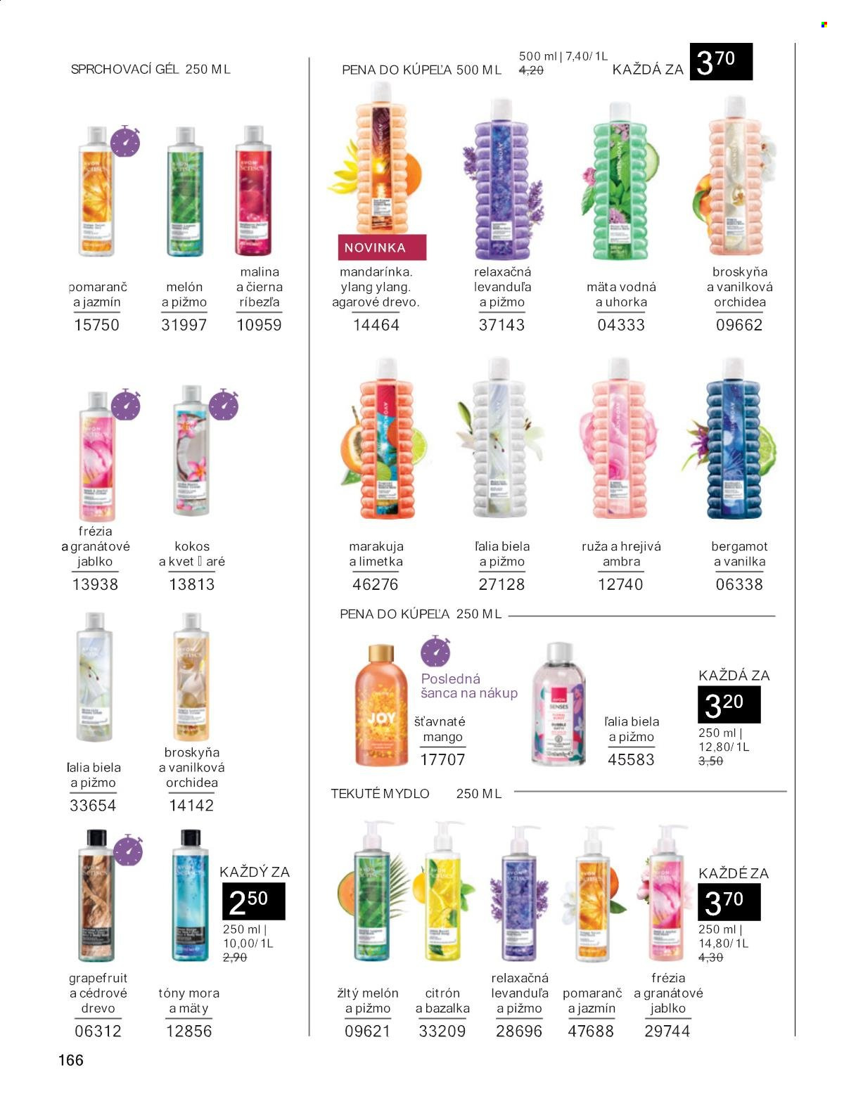Leták Avon - 1.8.2024 - 31.8.2024. Strana 166