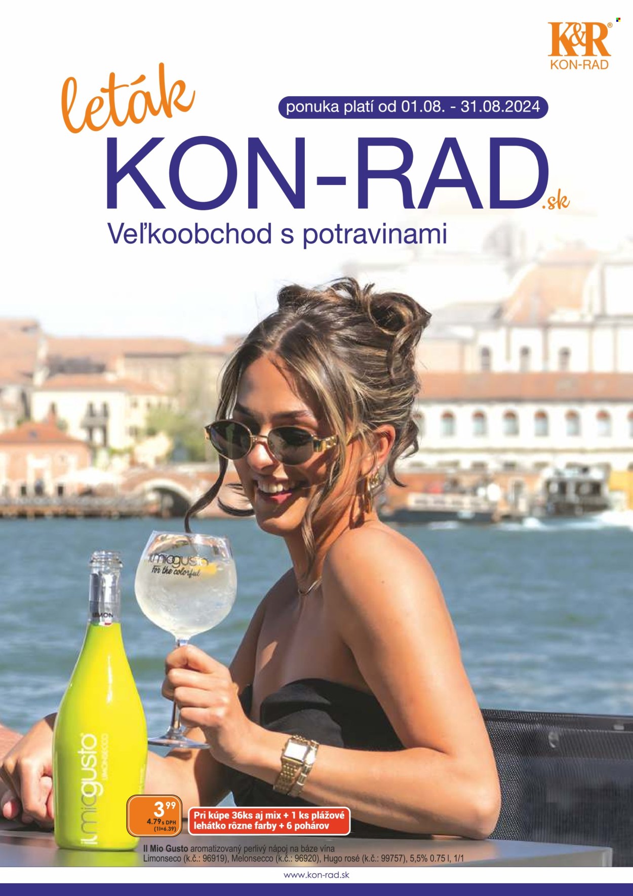 Leták KON-RAD - 1.8.2024 - 31.8.2024. Strana 1