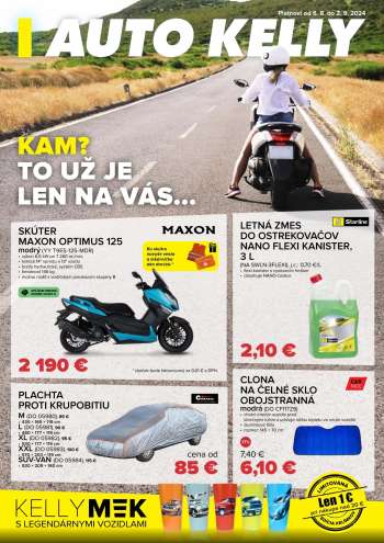 Leták Auto Kelly - 6.8.2024 - 2.9.2024.