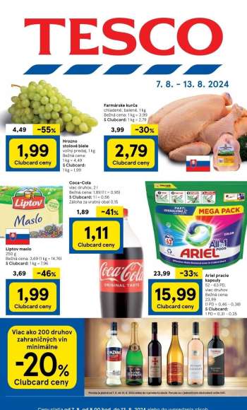 Leták TESCO - 7.8.2024 - 13.8.2024.
