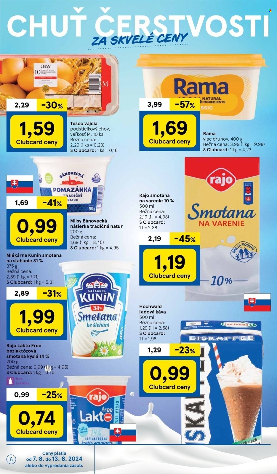 Leták TESCO - 7.8.2024 - 13.8.2024. Strana 6