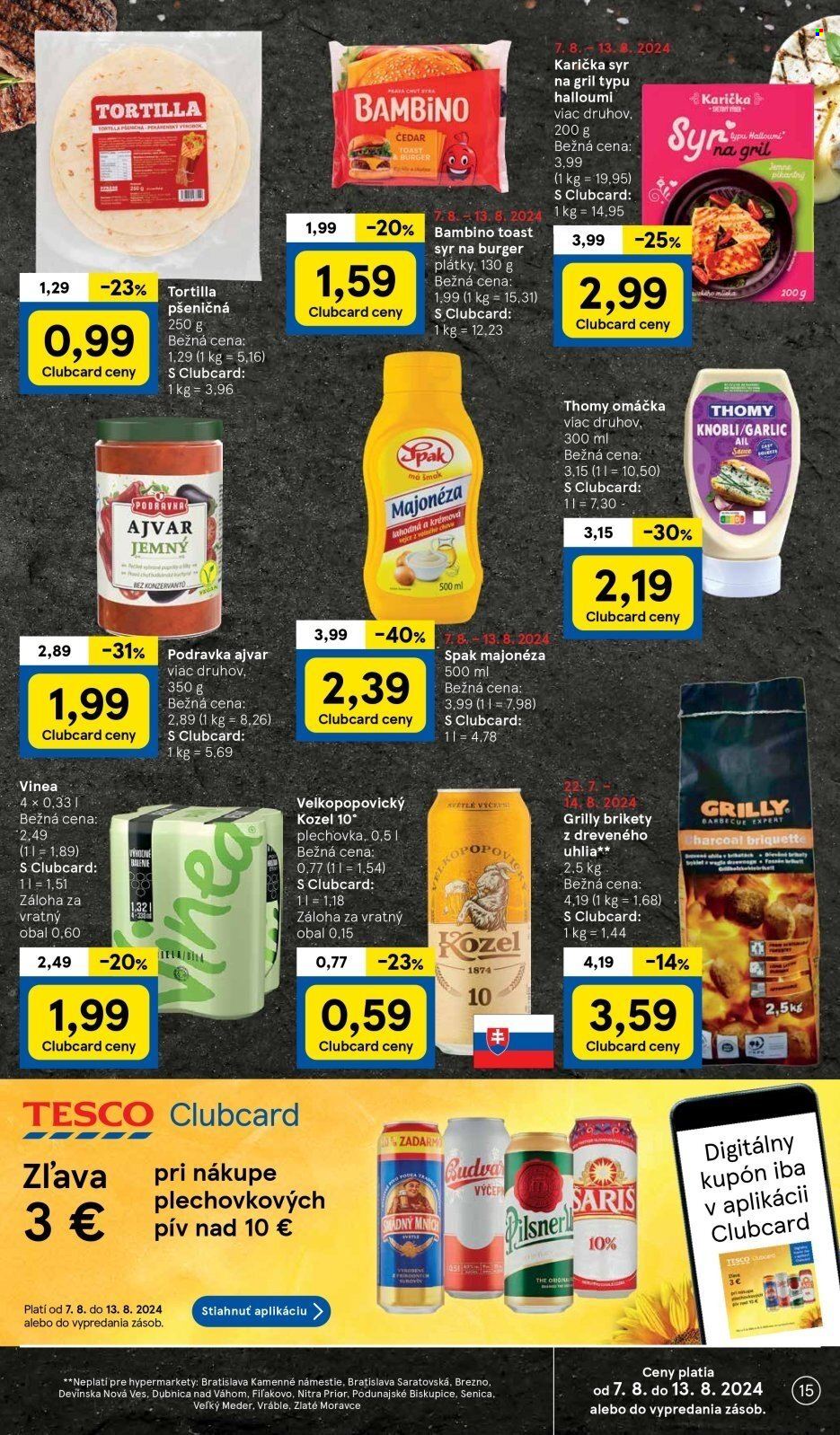 Leták TESCO - 7.8.2024 - 13.8.2024. Strana 15