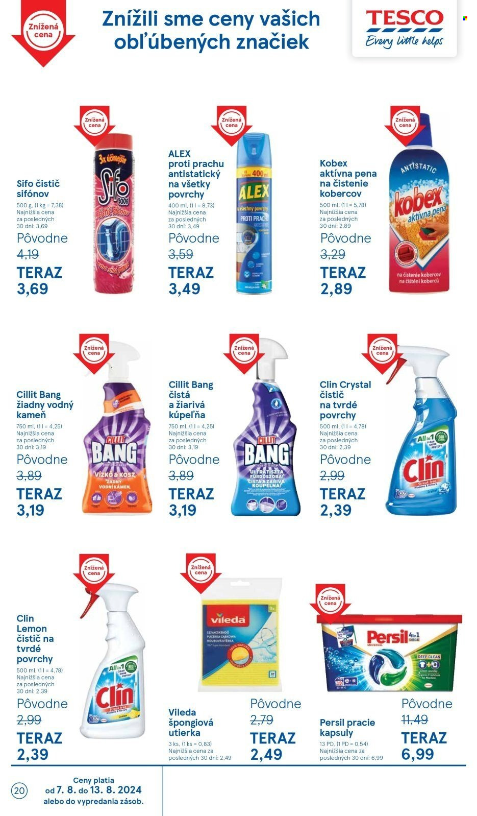 Leták TESCO - 7.8.2024 - 13.8.2024. Strana 20