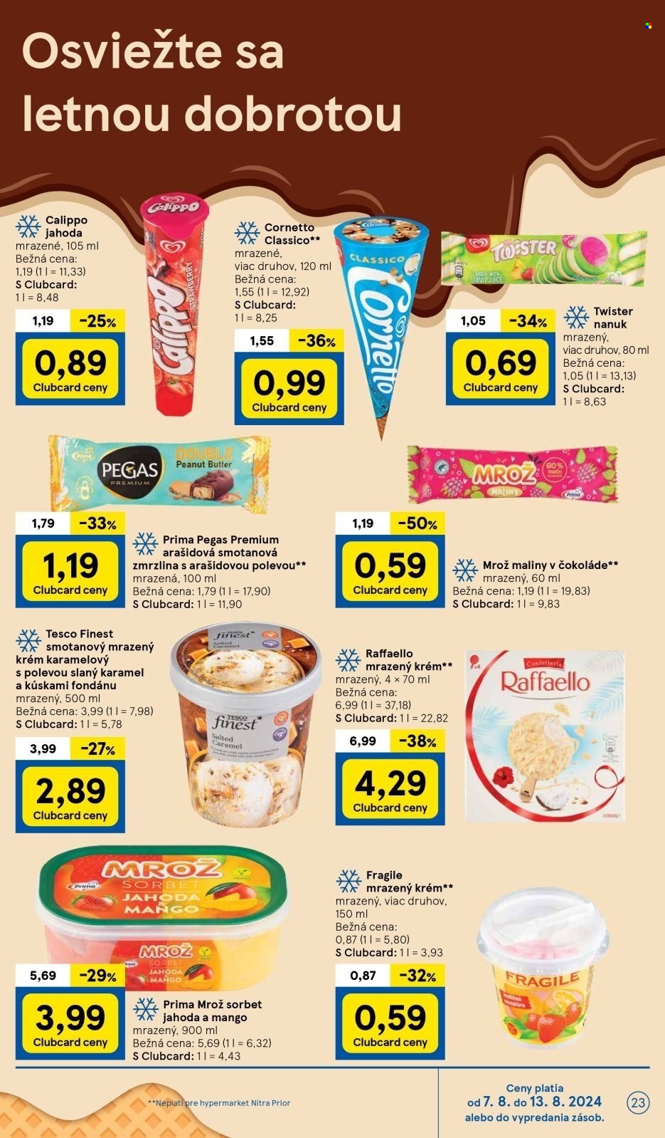 Leták TESCO - 7.8.2024 - 13.8.2024. Strana 23