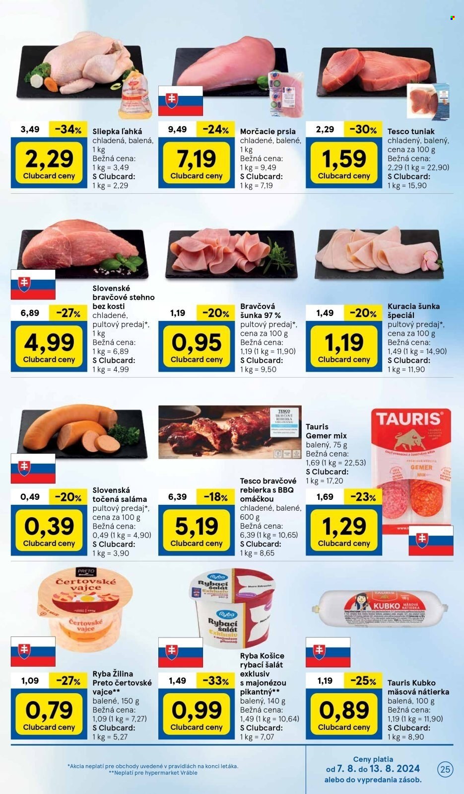 Leták TESCO - 7.8.2024 - 13.8.2024. Strana 25