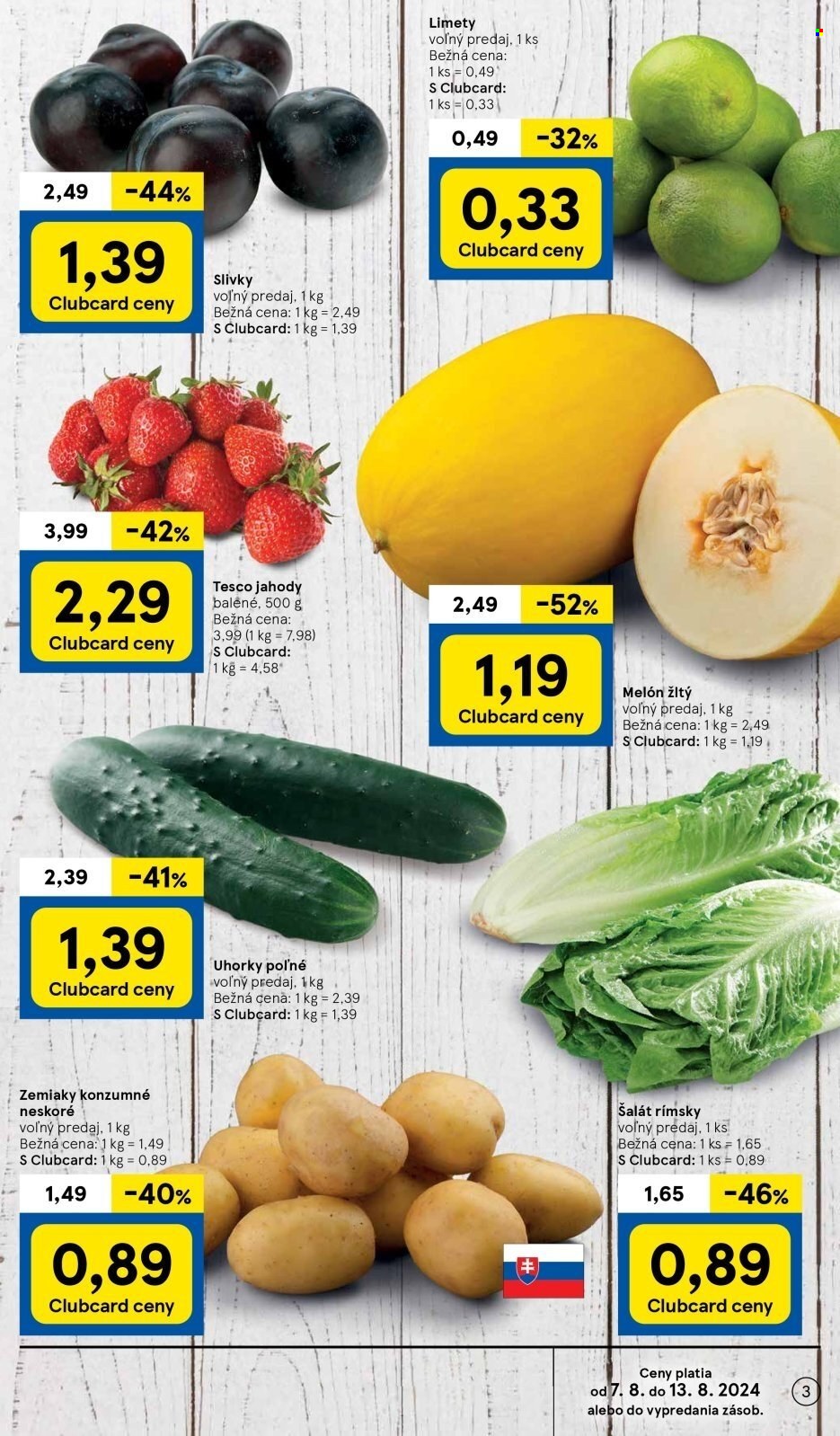 Leták TESCO supermarket - 7.8.2024 - 13.8.2024. Strana 3