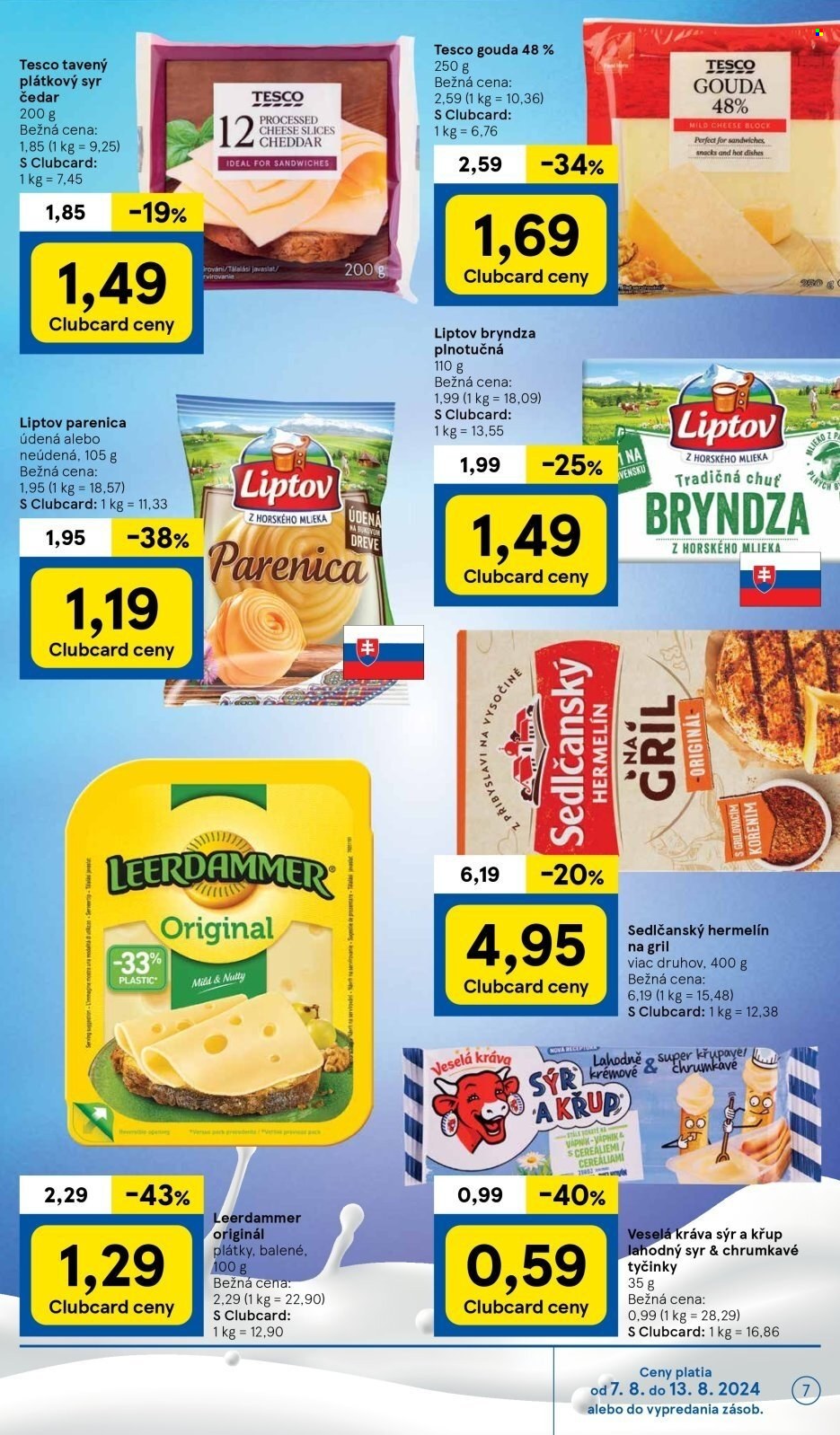 Leták TESCO supermarket - 7.8.2024 - 13.8.2024. Strana 7