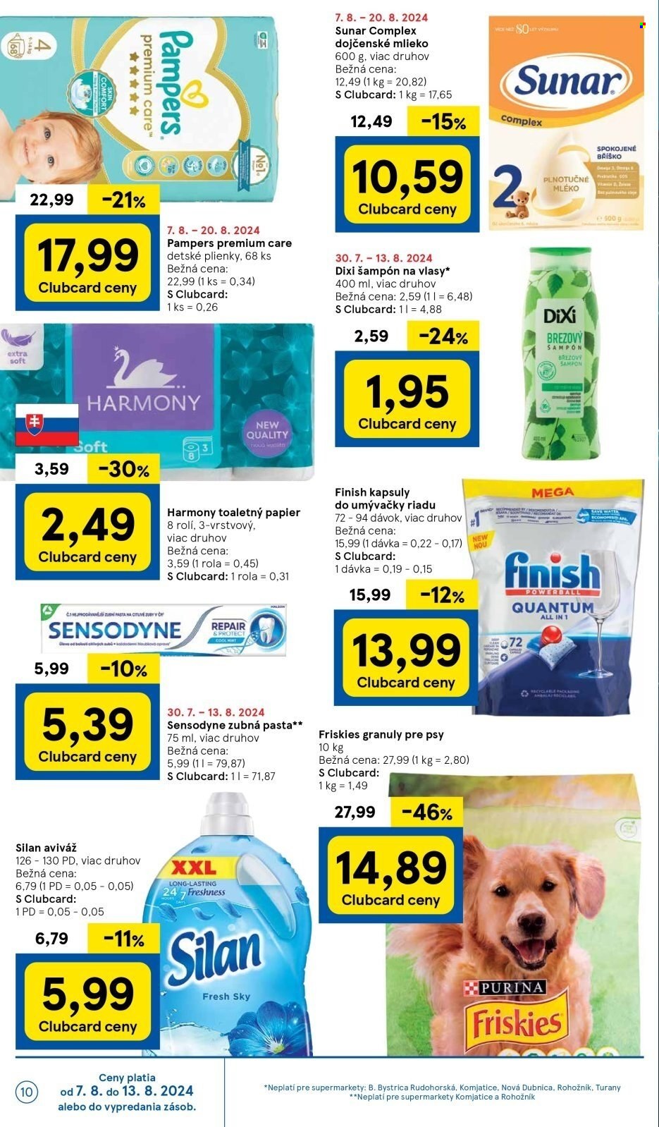 Leták TESCO supermarket - 7.8.2024 - 13.8.2024. Strana 10