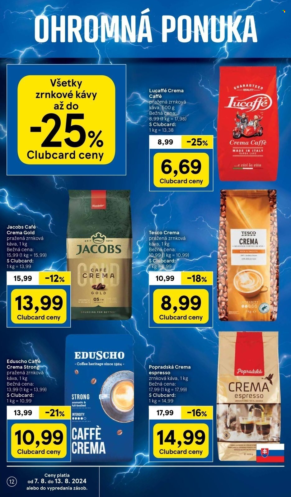 Leták TESCO supermarket - 7.8.2024 - 13.8.2024. Strana 12