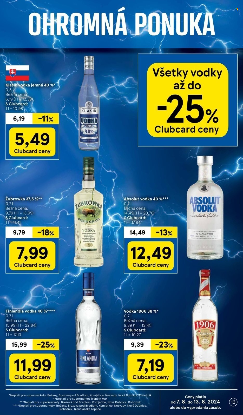 Leták TESCO supermarket - 7.8.2024 - 13.8.2024. Strana 13