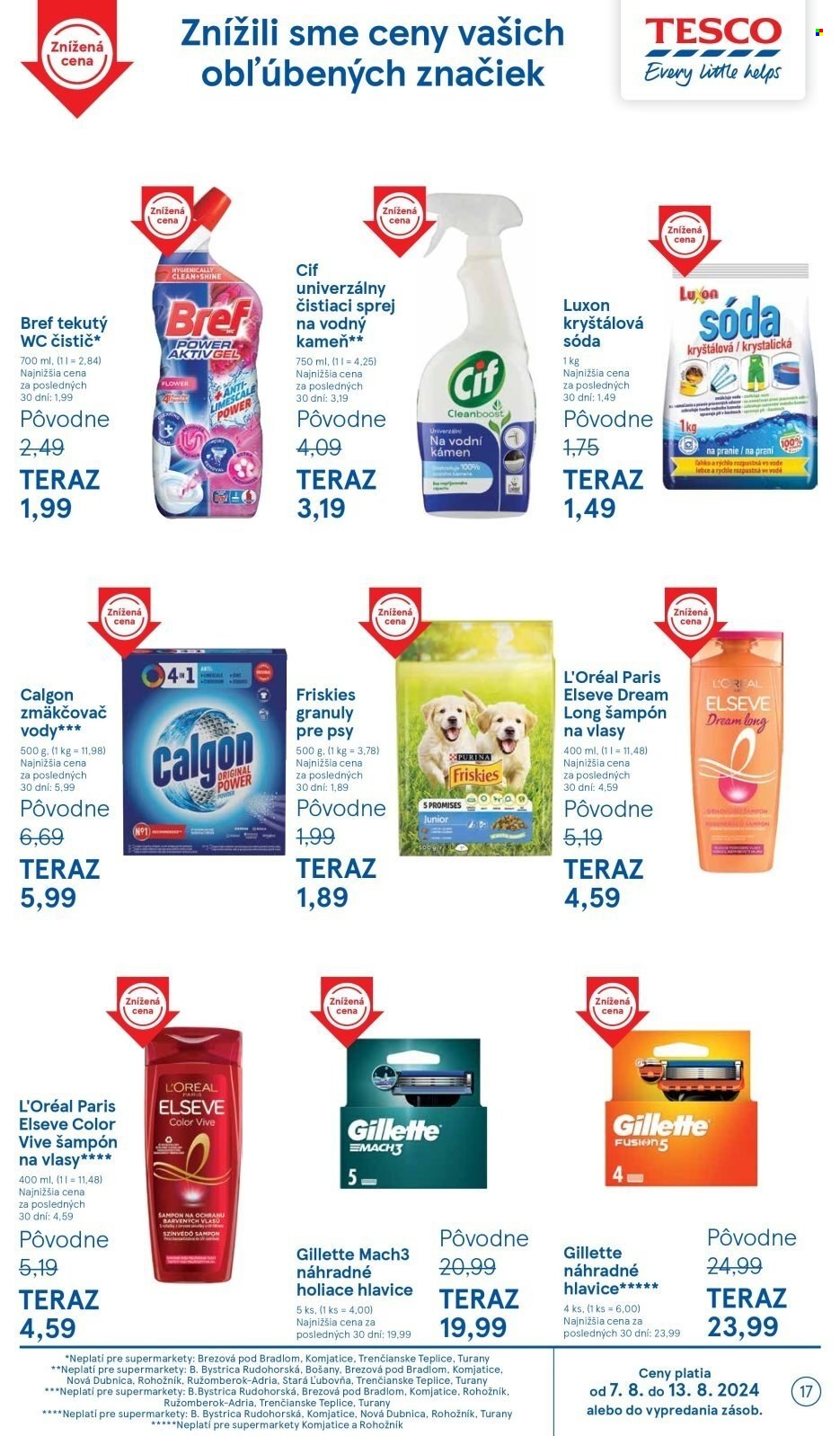 Leták TESCO supermarket - 7.8.2024 - 13.8.2024. Strana 17