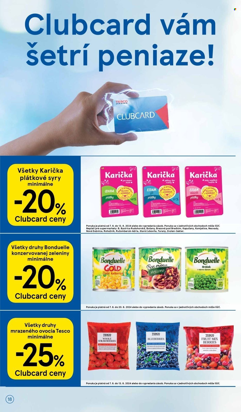 Leták TESCO supermarket - 7.8.2024 - 13.8.2024. Strana 18