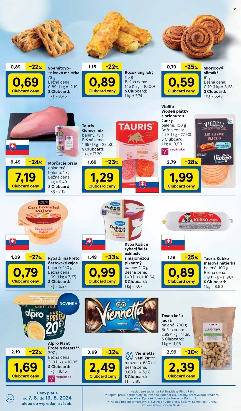 Leták TESCO supermarket - 7.8.2024 - 13.8.2024. Strana 20