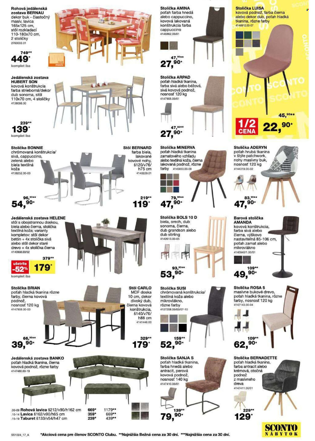 Leták Sconto nábytok - 7.8.2024 - 27.8.2024. Strana 17
