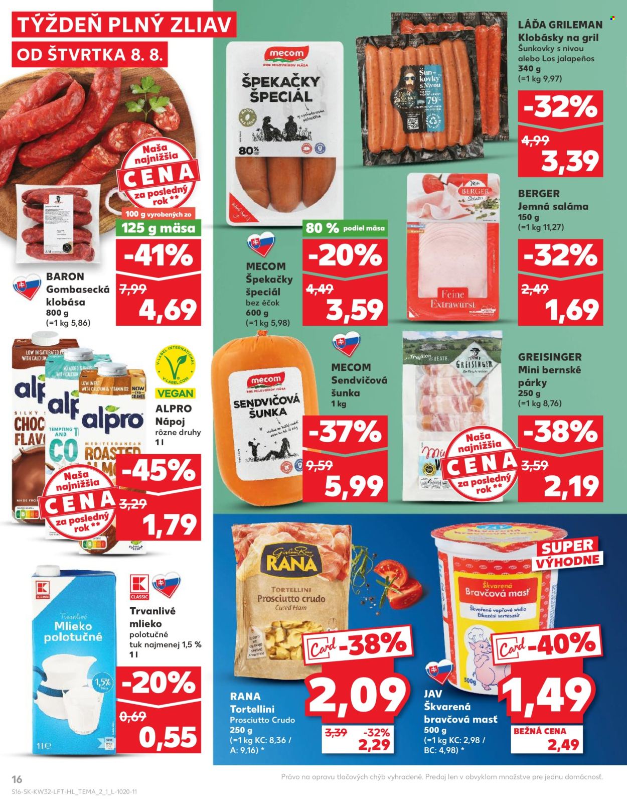 Leták Kaufland - 8.8.2024 - 14.8.2024. Strana 16