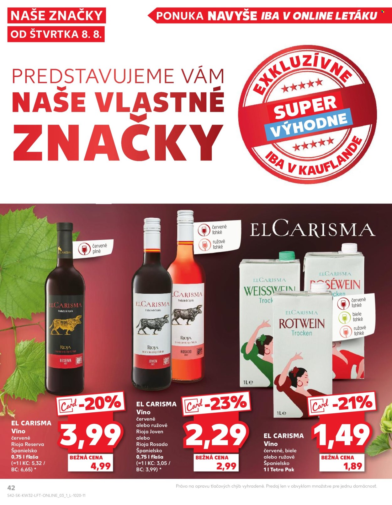 Leták Kaufland - 8.8.2024 - 14.8.2024. Strana 42
