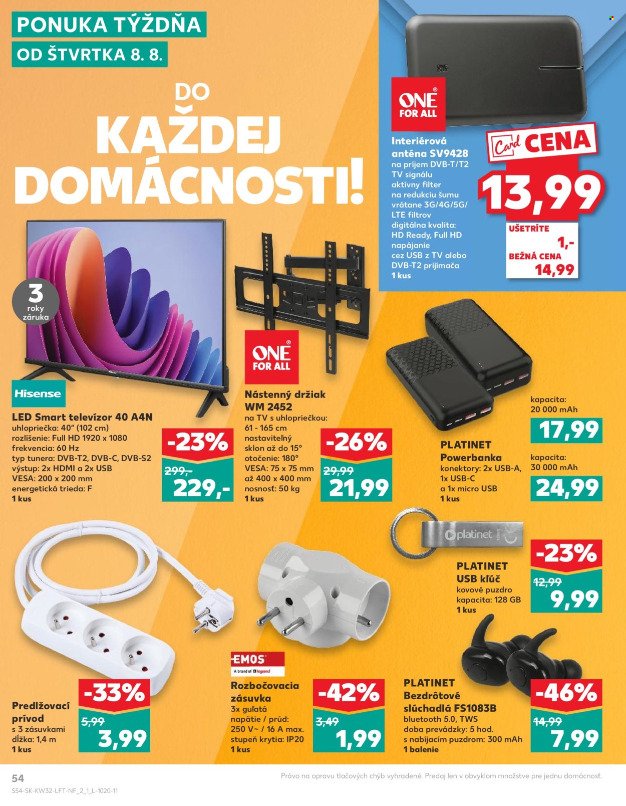 Leták Kaufland - 8.8.2024 - 14.8.2024. Strana 54