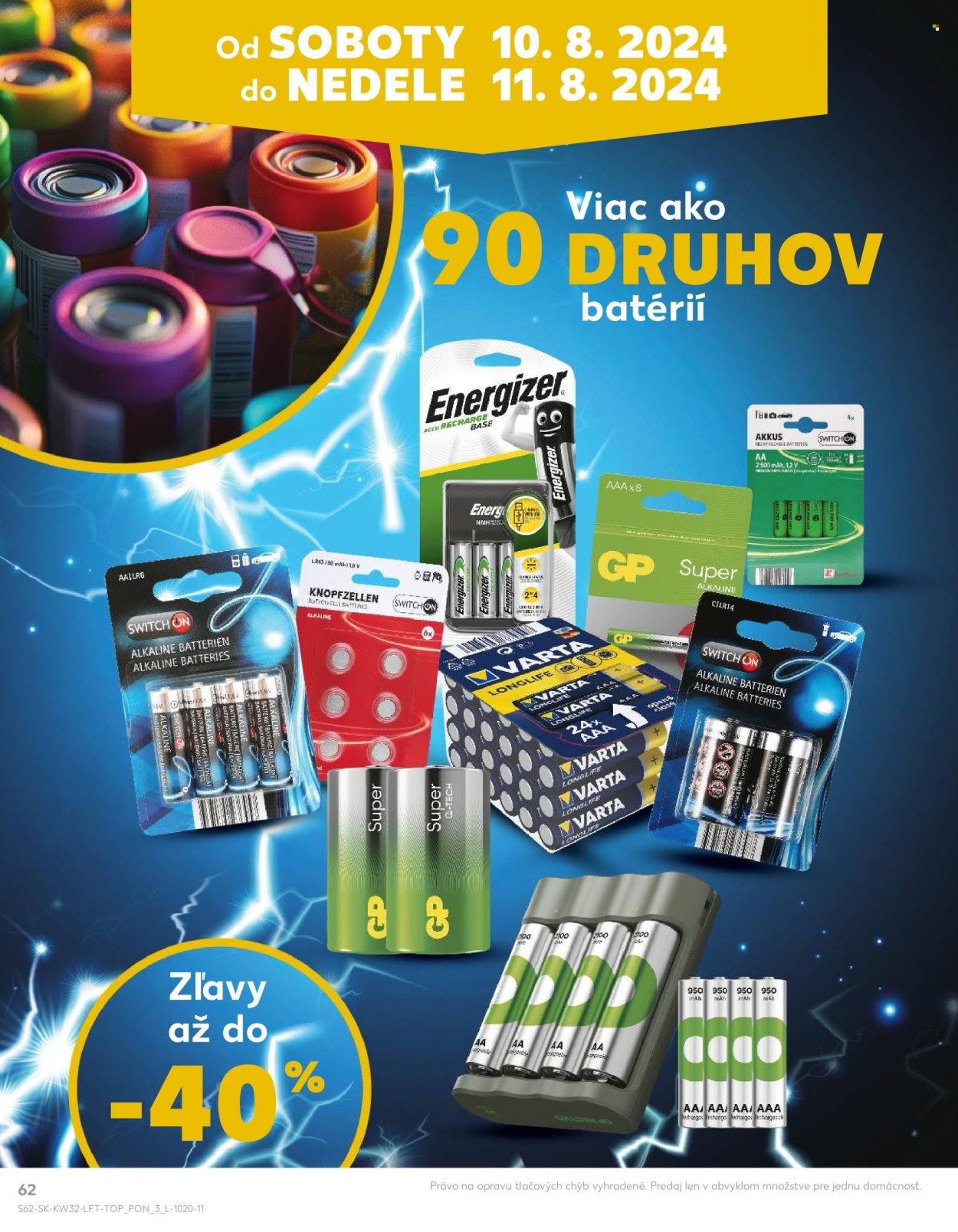 Leták Kaufland - 8.8.2024 - 14.8.2024. Strana 62