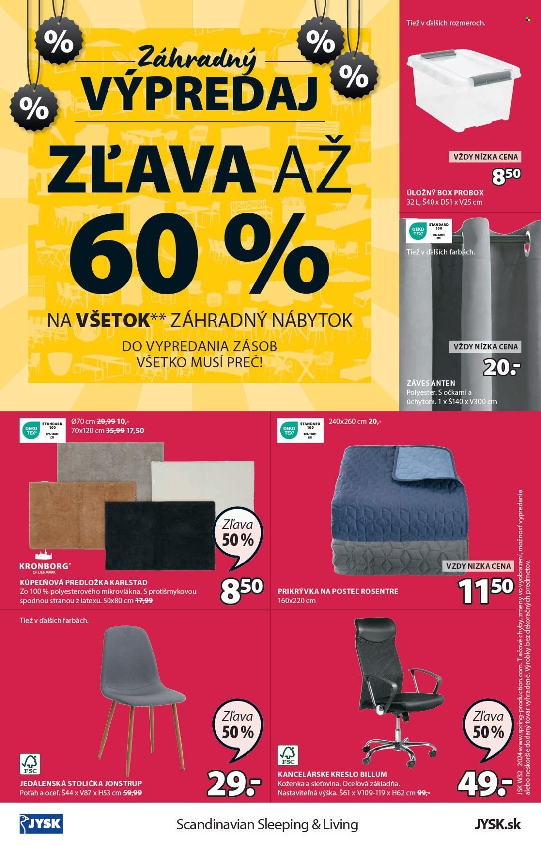 Leták JYSK - 7.8.2024 - 13.8.2024. Strana 17