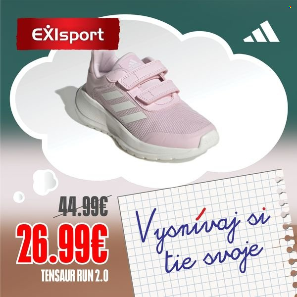 Leták Exisport. Strana 1
