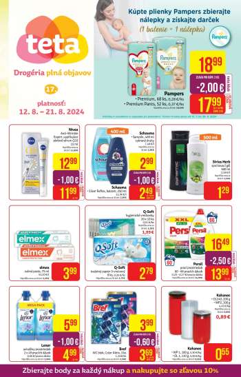 Leták Teta drogerie - 12.8.2024 - 21.8.2024.