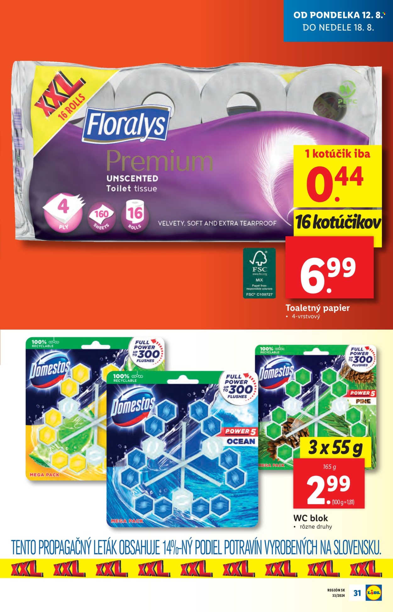 Leták Lidl - 12.8.2024 - 18.8.2024. Strana 33