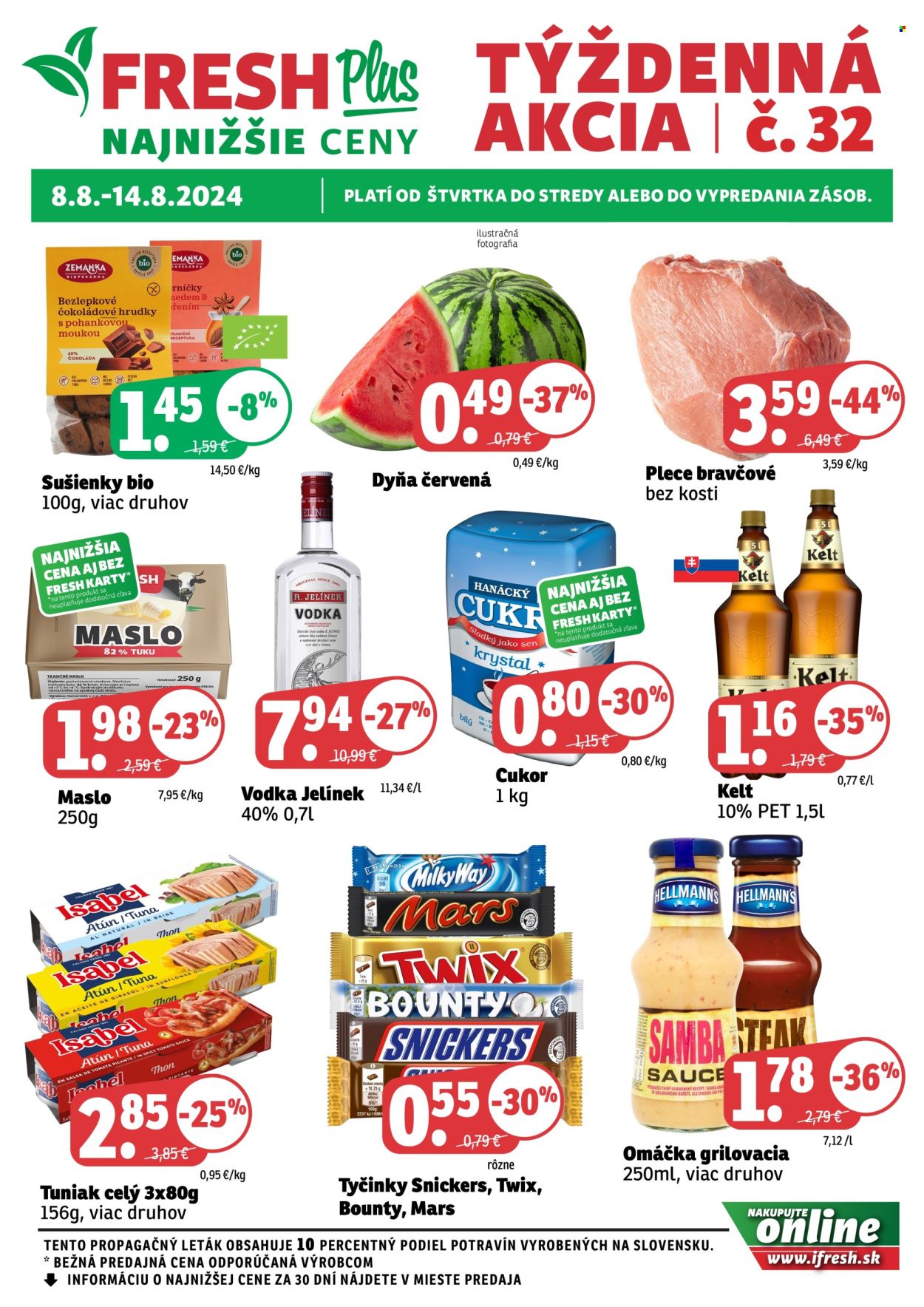 Leták FRESH - 8.8.2024 - 14.8.2024. Strana 1