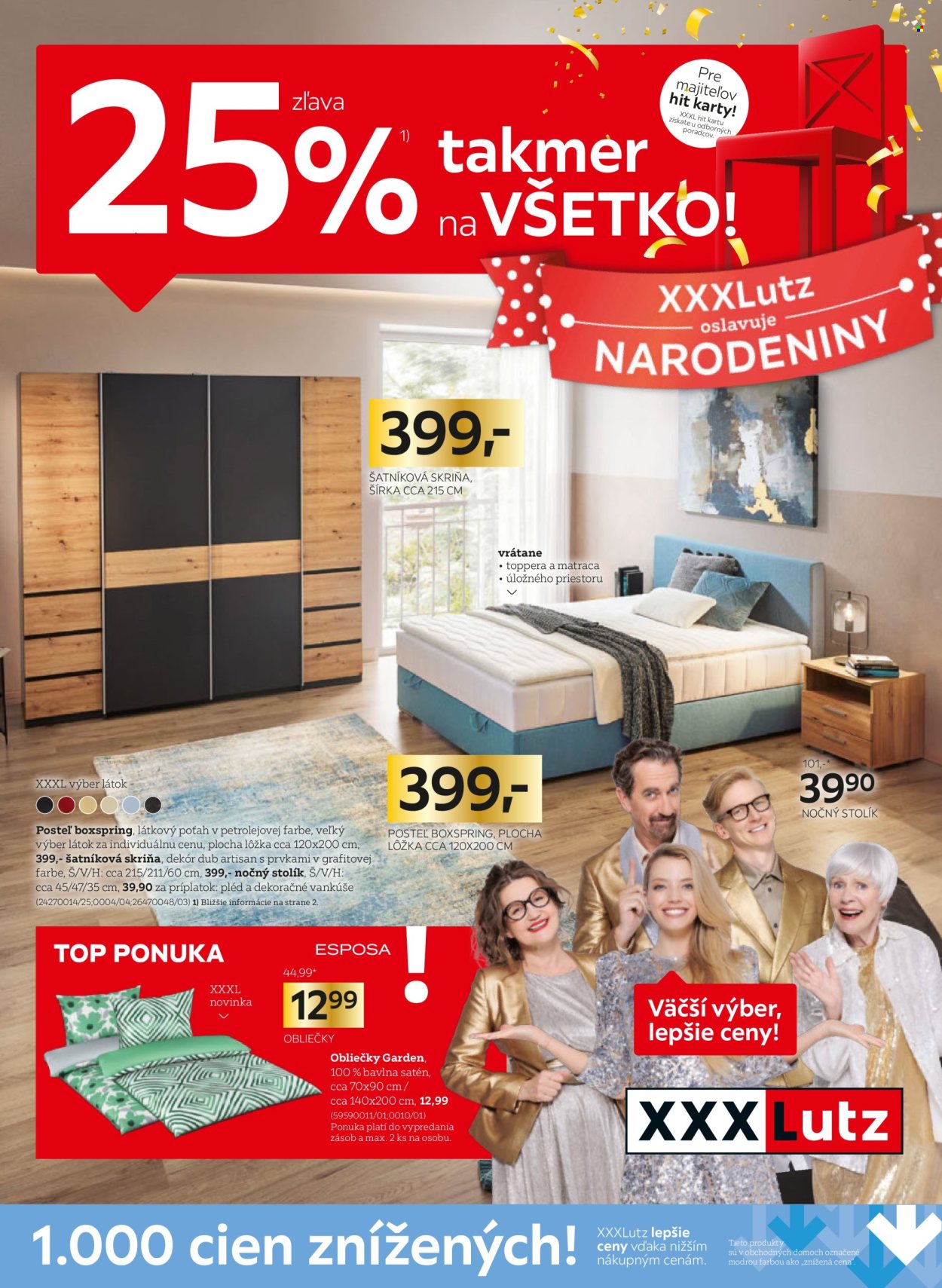 Leták XXXLutz - 5.8.2024 - 18.8.2024. Strana 1