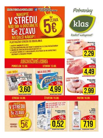 Leták Klas - 12.8.2024 - 18.8.2024.