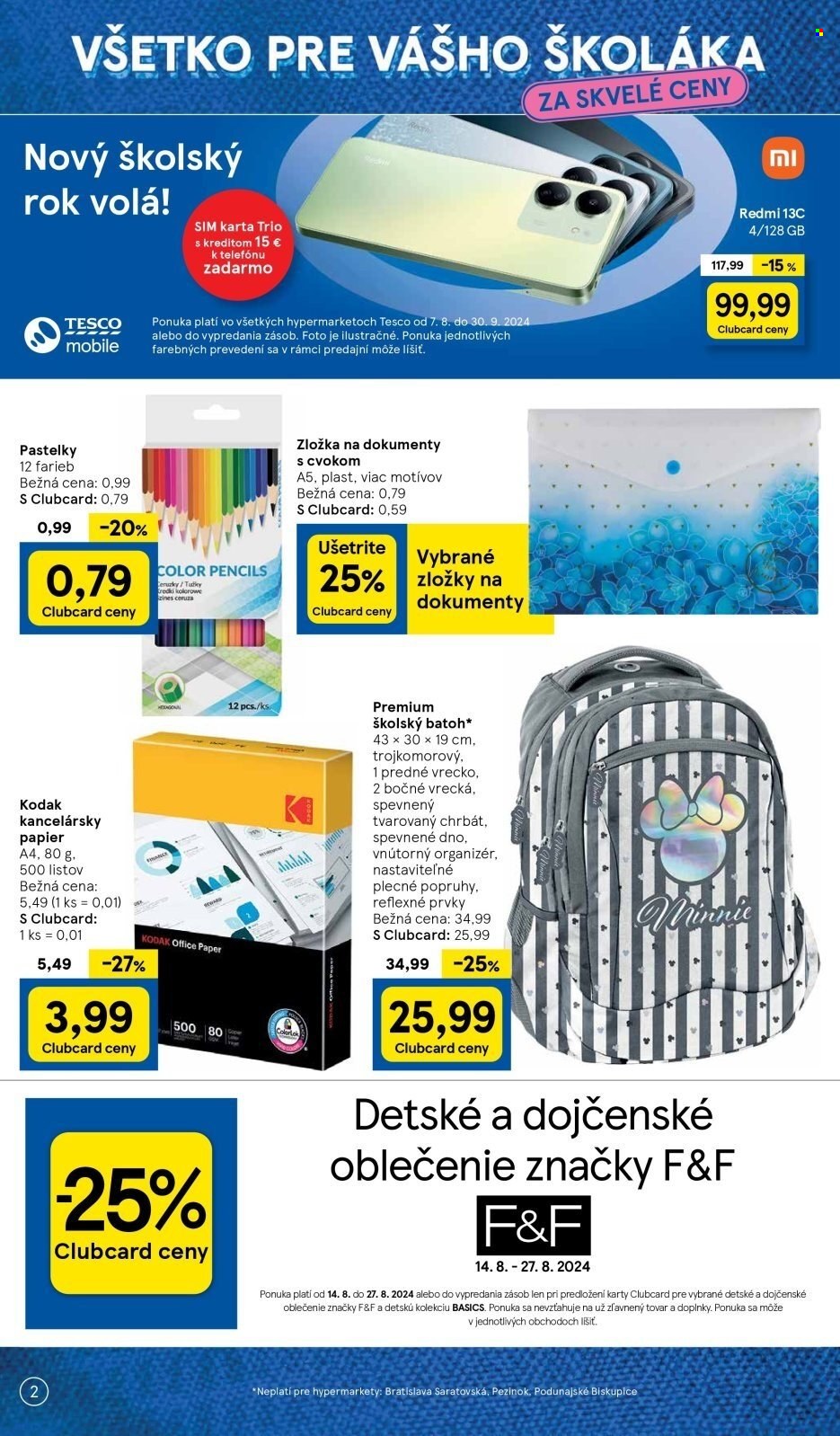 Leták TESCO - 12.8.2024 - 16.9.2024. Strana 2