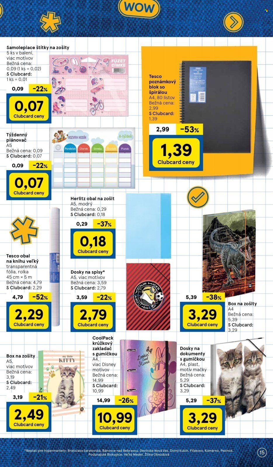 Leták TESCO - 12.8.2024 - 16.9.2024. Strana 15