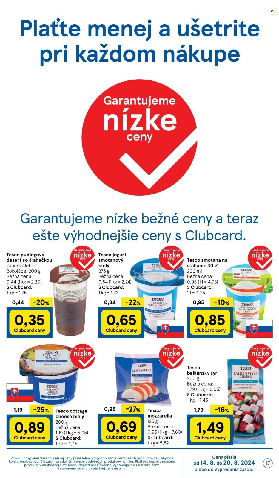 Leták TESCO hypermarket - 14.8.2024 - 20.8.2024. Strana 17