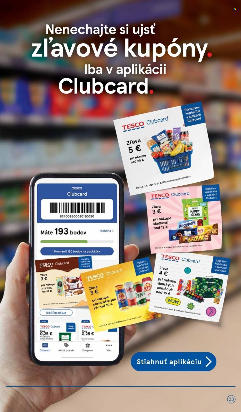 Leták TESCO hypermarket - 14.8.2024 - 20.8.2024. Strana 23