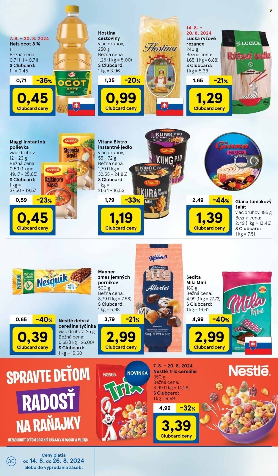 Leták TESCO hypermarket - 14.8.2024 - 20.8.2024. Strana 30