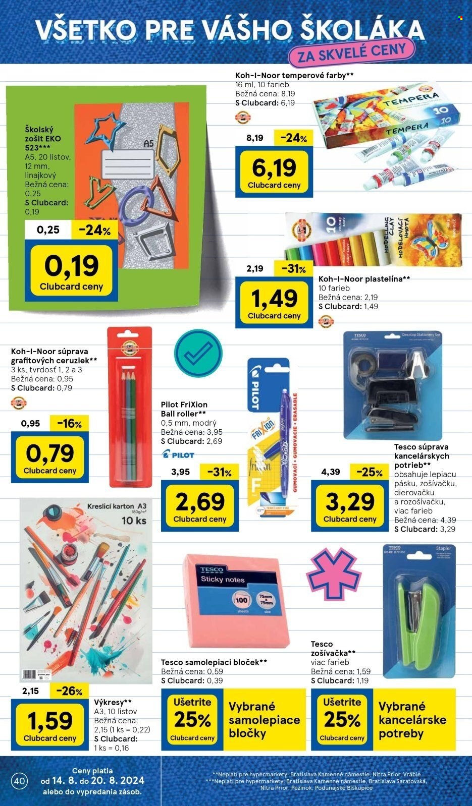 Leták TESCO hypermarket - 14.8.2024 - 20.8.2024. Strana 40