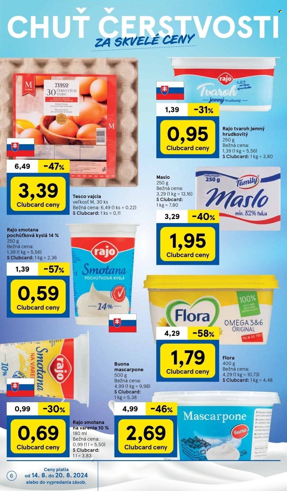 Leták TESCO supermarket - 14.8.2024 - 20.8.2024. Strana 6