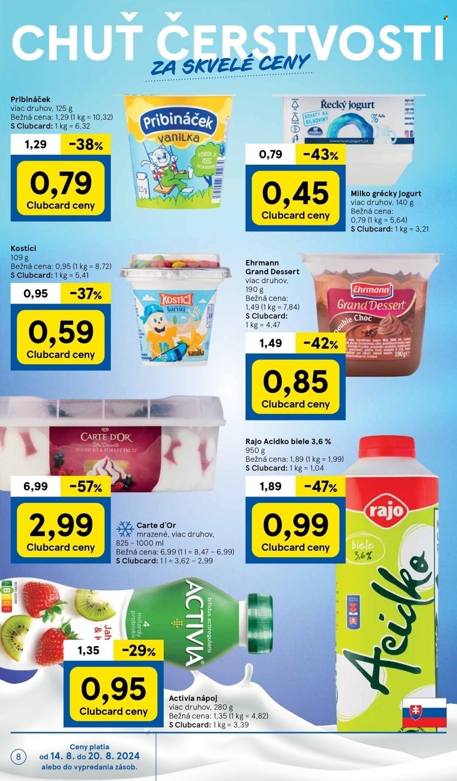Leták TESCO supermarket - 14.8.2024 - 20.8.2024. Strana 8