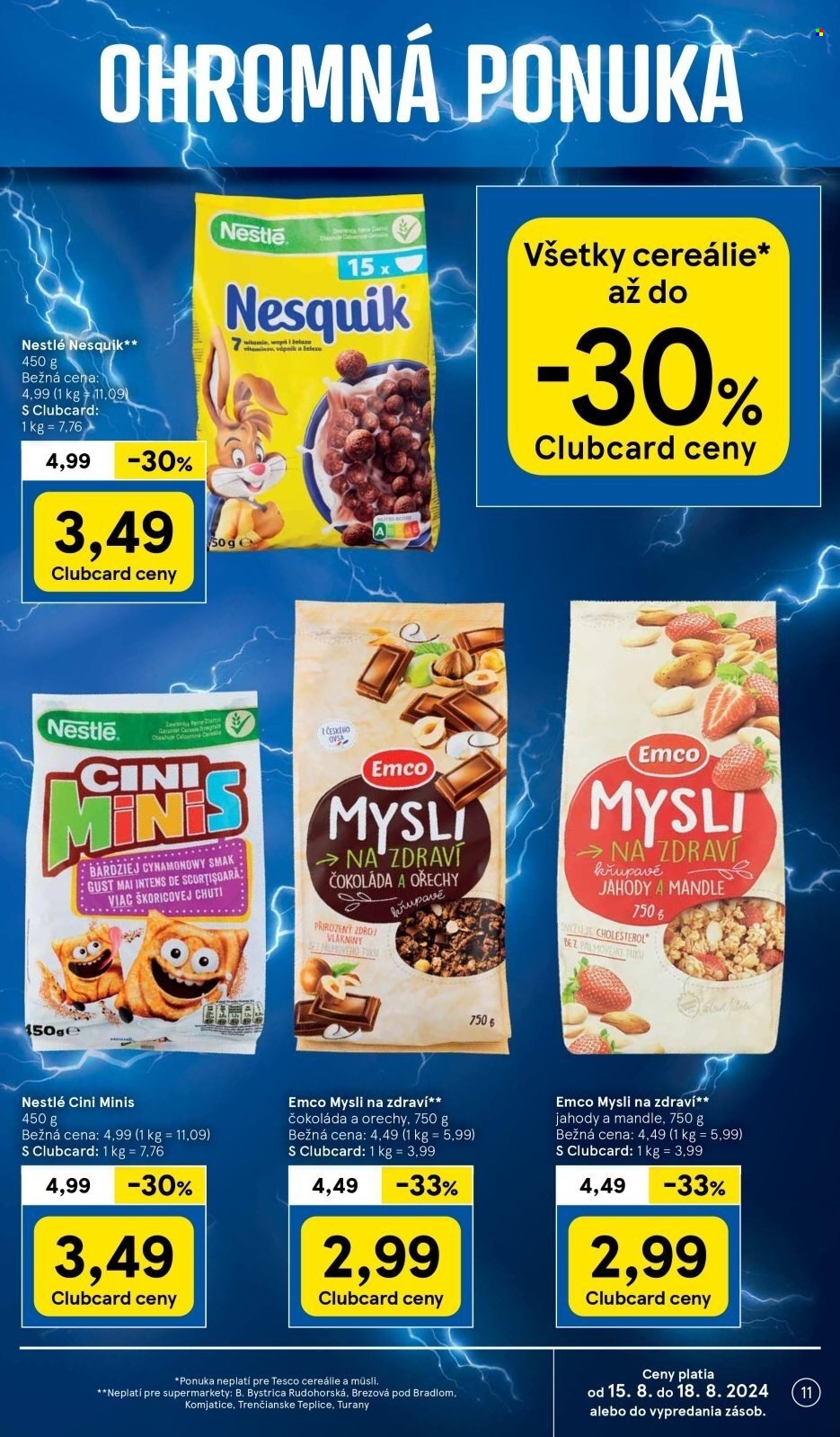 Leták TESCO supermarket - 14.8.2024 - 20.8.2024. Strana 11