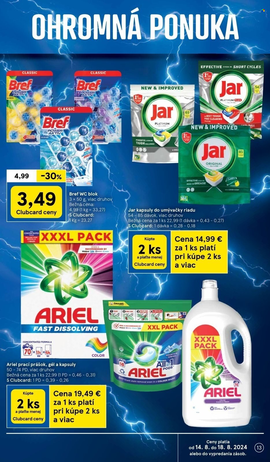 Leták TESCO supermarket - 14.8.2024 - 20.8.2024. Strana 13