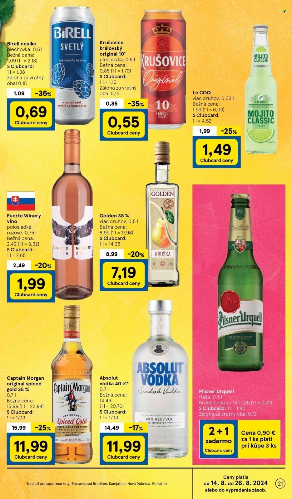 Leták TESCO supermarket - 14.8.2024 - 20.8.2024. Strana 21