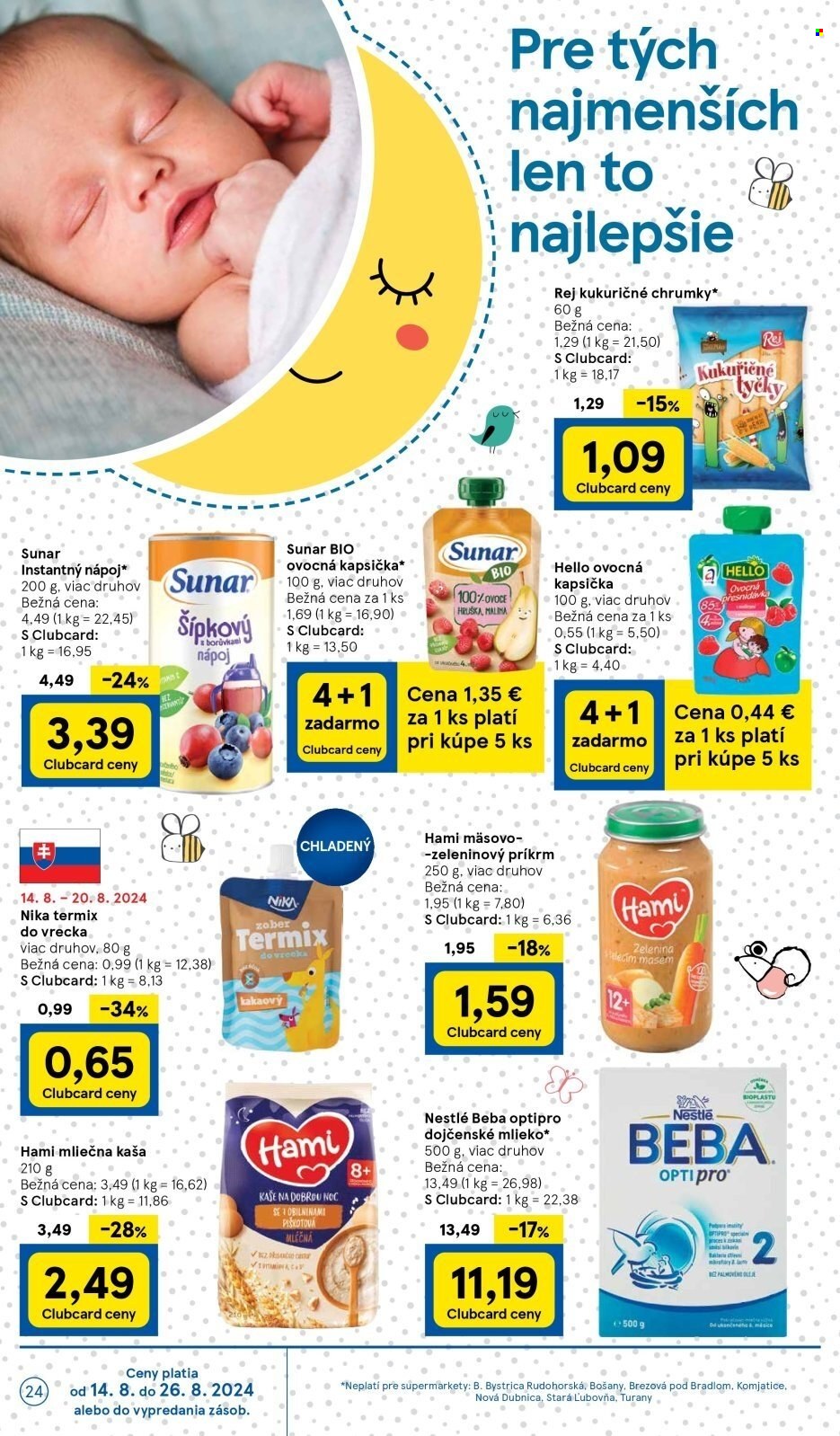 Leták TESCO supermarket - 14.8.2024 - 20.8.2024. Strana 24