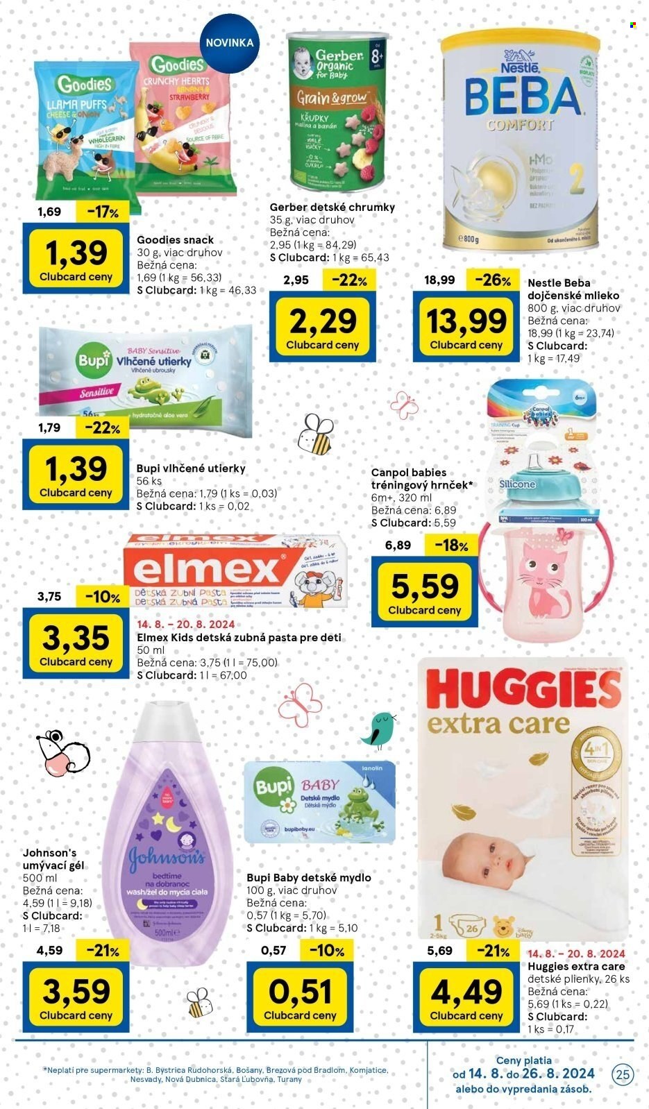 Leták TESCO supermarket - 14.8.2024 - 20.8.2024. Strana 25