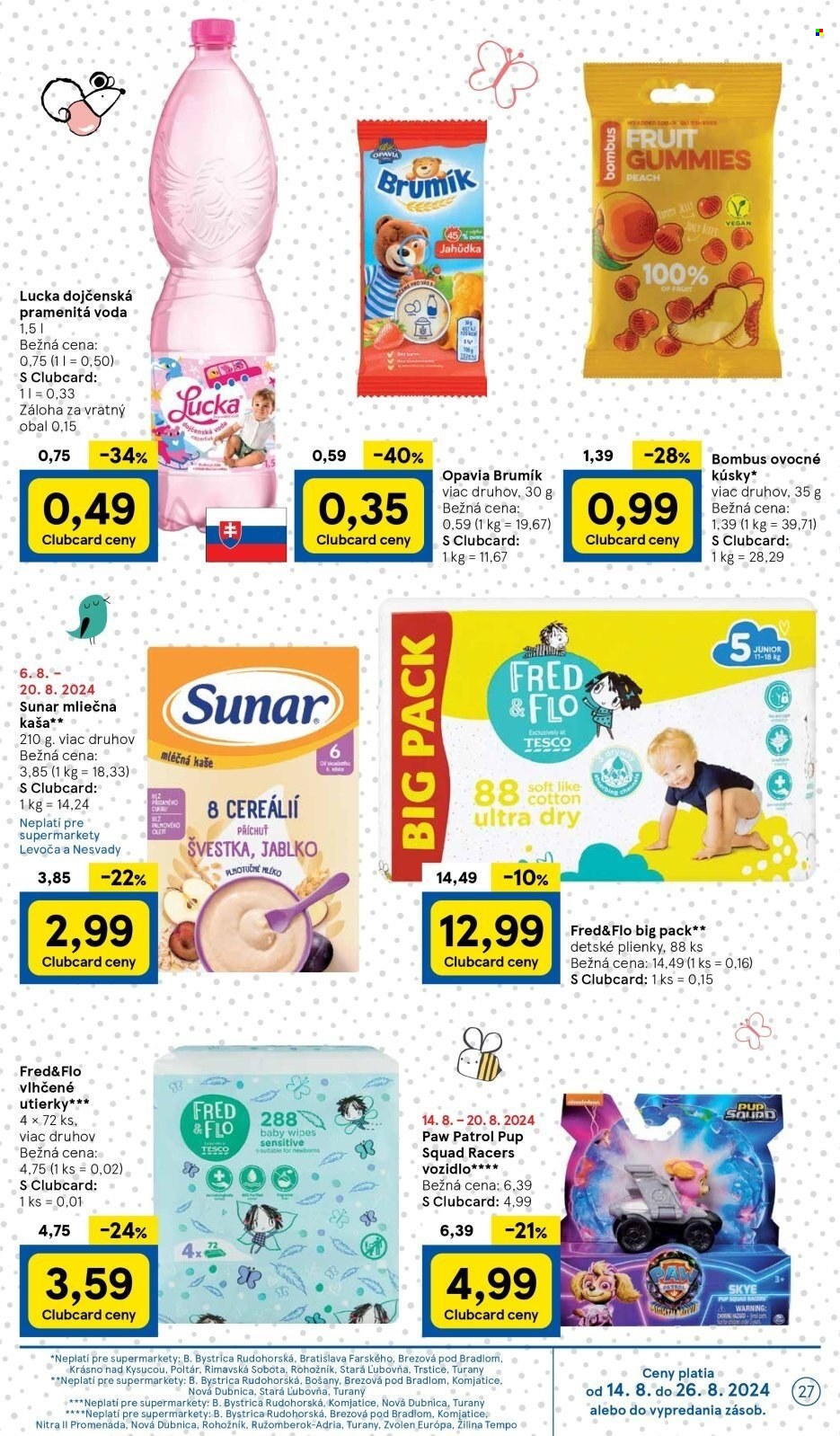 Leták TESCO supermarket - 14.8.2024 - 20.8.2024. Strana 27