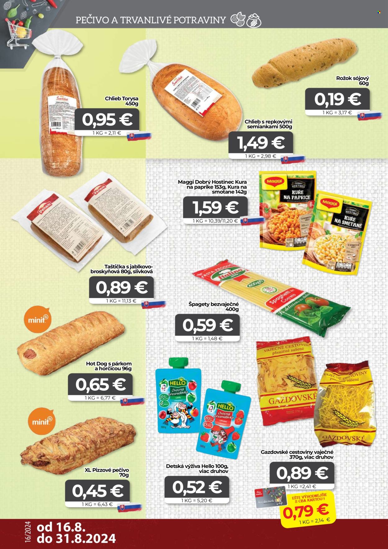 Leták CBA Komfos - 16.8.2024 - 31.8.2024. Strana 8