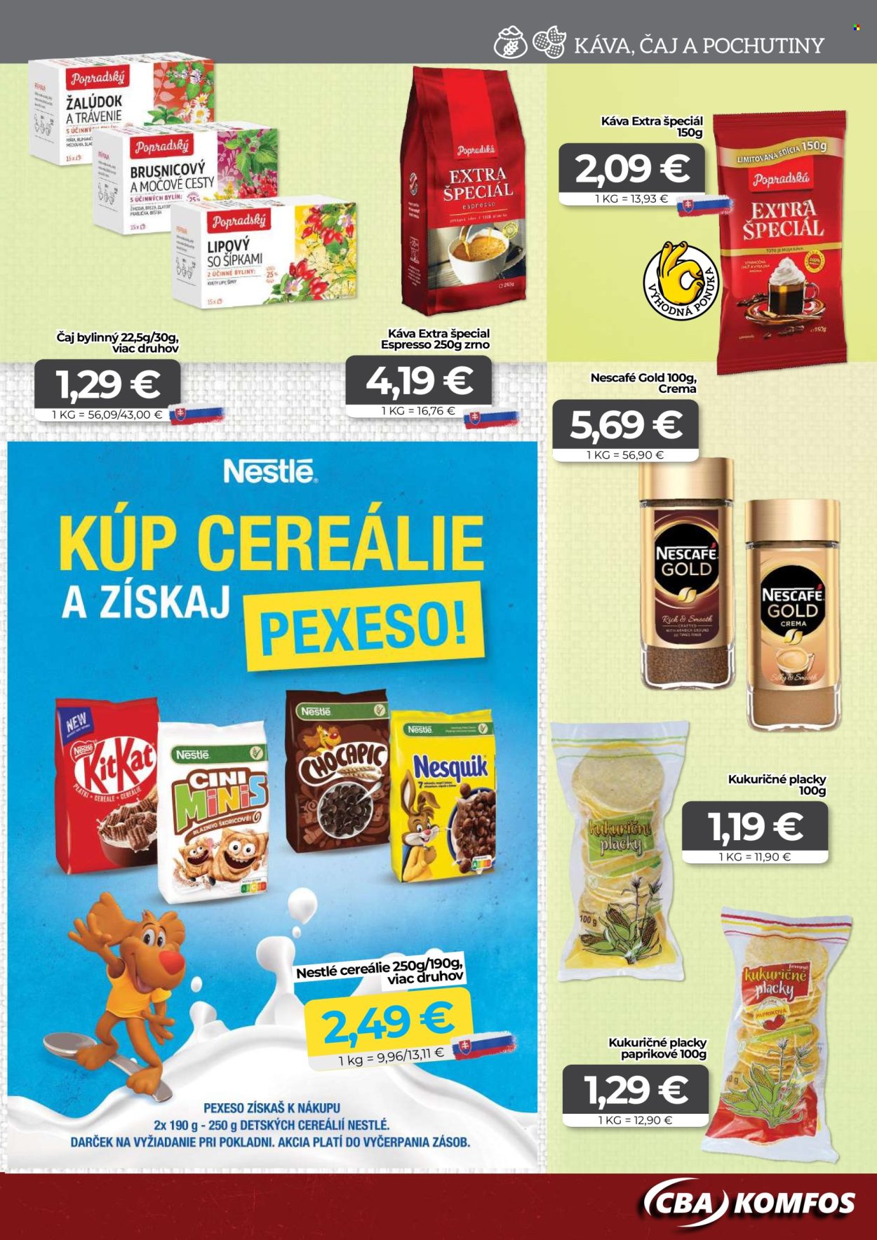 Leták CBA Komfos - 16.8.2024 - 31.8.2024. Strana 9