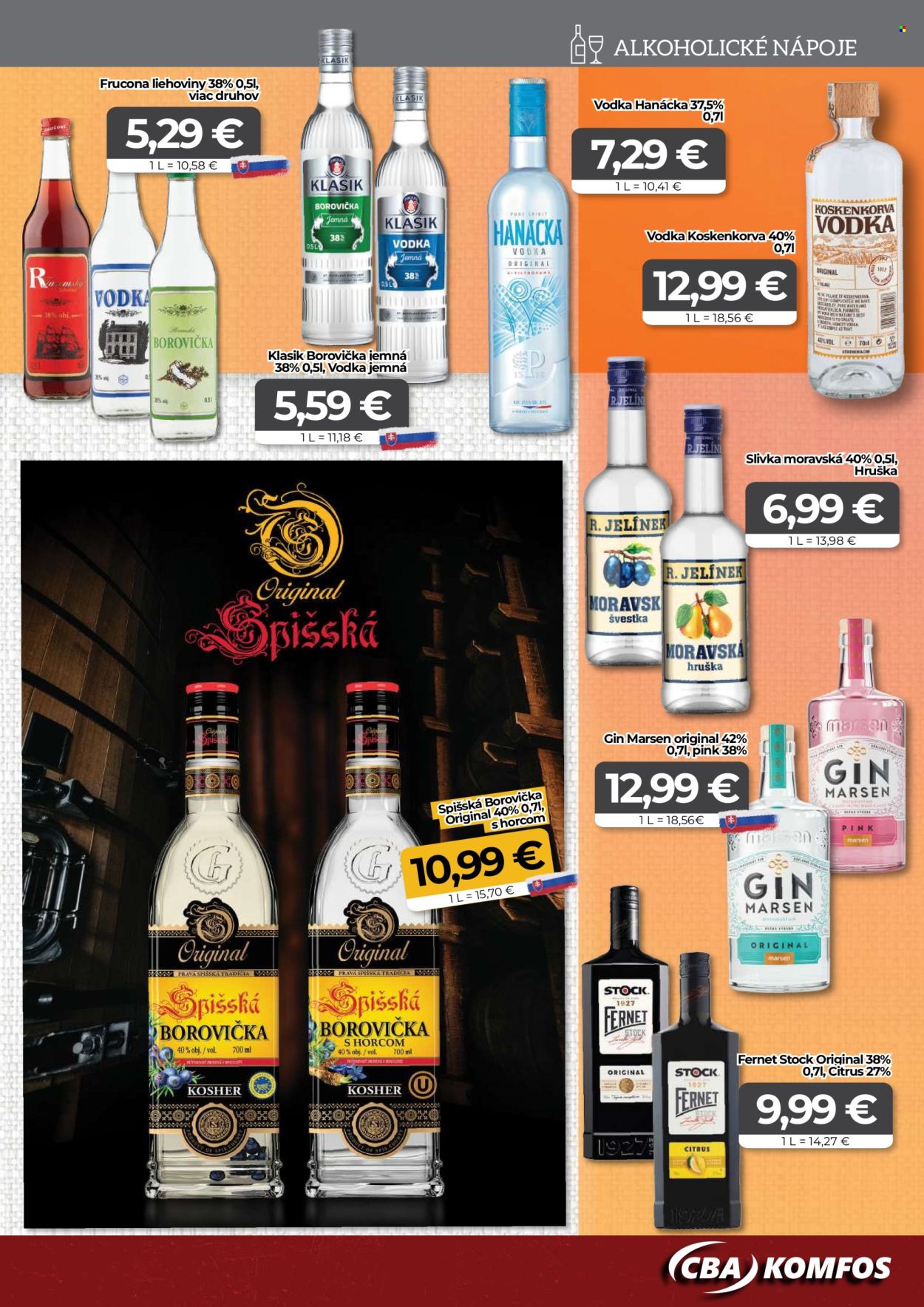 Leták CBA Komfos - 16.8.2024 - 31.8.2024. Strana 15