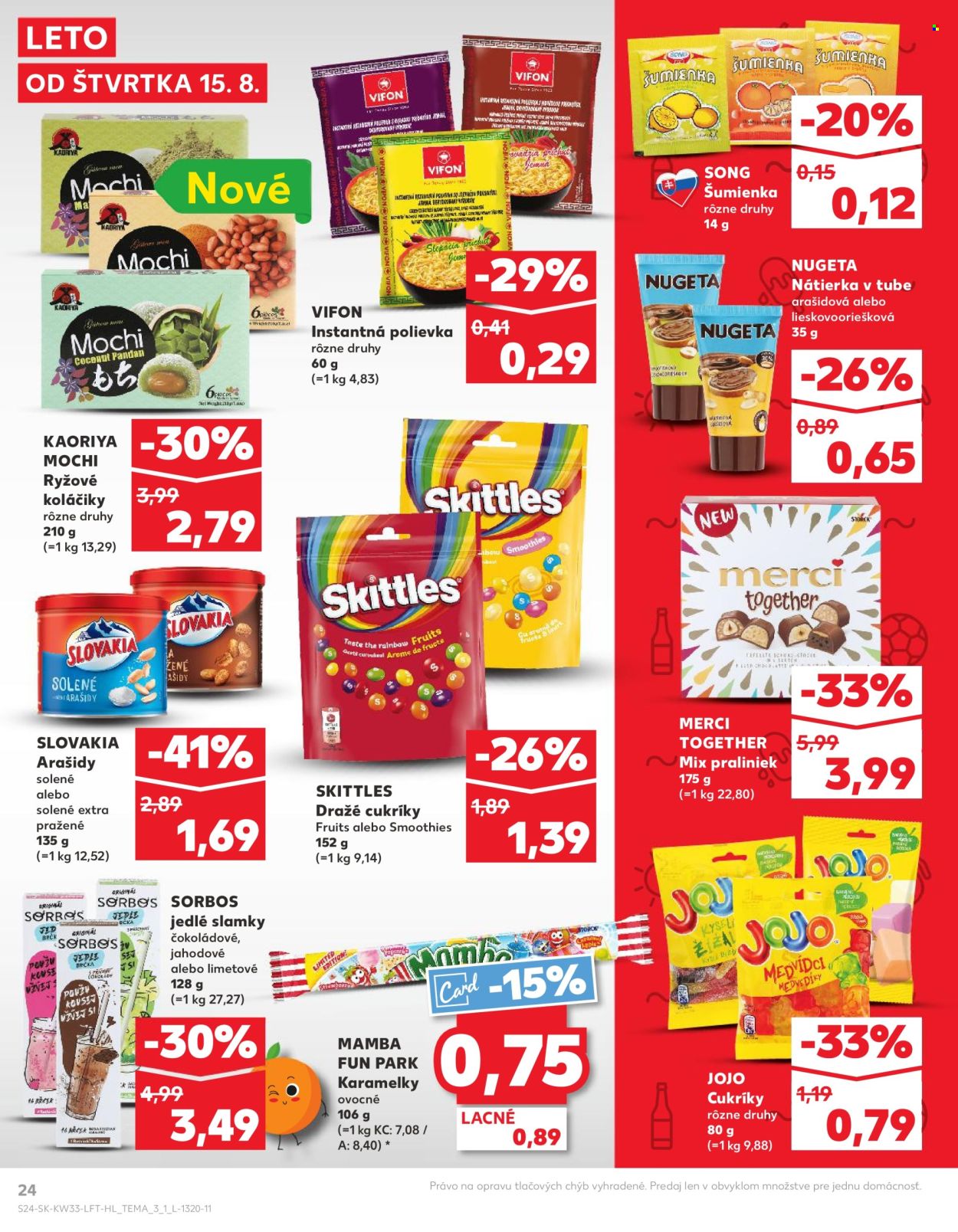 Leták Kaufland - 15.8.2024 - 21.8.2024. Strana 24